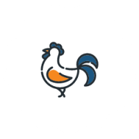 rooster-white rooster-white