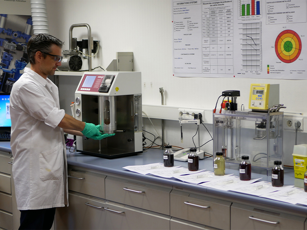 Analyse dans notre laboratoire.