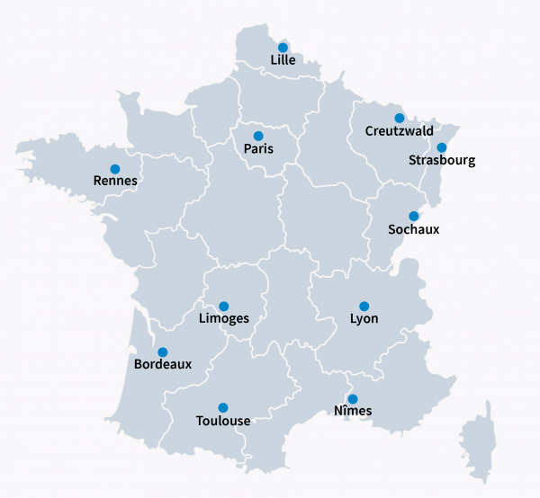 Carte de France FLUID